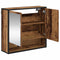 vidaXL Bathroom Mirror Cabinet with Shelf Old wood 65 x 20 x 60 cm