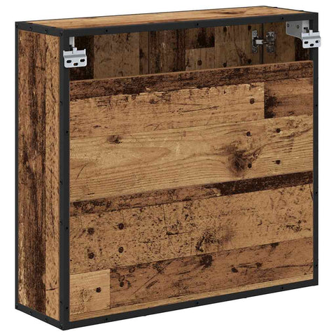vidaXL Bathroom Mirror Cabinet with Shelf Old wood 65 x 20 x 60 cm
