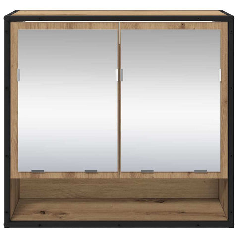 vidaXL Bathroom Mirror Cabinet with Shelf Artisan oak 65 x 20 x 60 cm