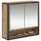 vidaXL Bathroom Mirror Cabinet with Shelf Artisan oak 65 x 20 x 60 cm