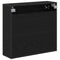 vidaXL Bathroom Mirror Cabinet with Shelf Black oak 65 x 20 x 60 cm