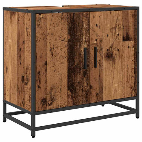 vidaXL Bathroom Sink Cabinet Old wood 65 x 33 x 60 cm Engineered wood