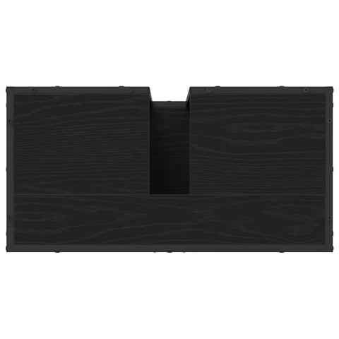 vidaXL Bathroom Sink Cabinet Black Oak 65 x 33 x 60 cm Engineered wood