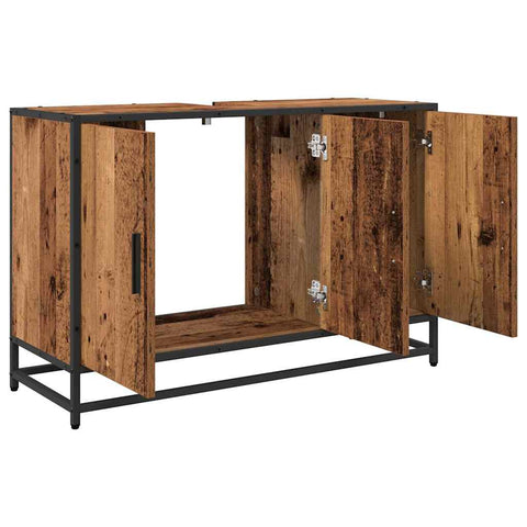 vidaXL Bathroom Sink Cabinet Old wood 90 x 33 x 60 cm Engineered wood