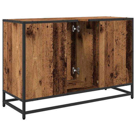 vidaXL Bathroom Sink Cabinet Old wood 90 x 33 x 60 cm Engineered wood
