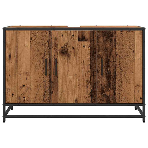vidaXL Bathroom Sink Cabinet Old wood 90 x 33 x 60 cm Engineered wood