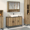 vidaXL Bathroom Sink Cabinet with Shelf Artisan oak 90 x 33 x 60 cm