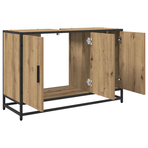 vidaXL Bathroom Sink Cabinet with Shelf Artisan oak 90 x 33 x 60 cm