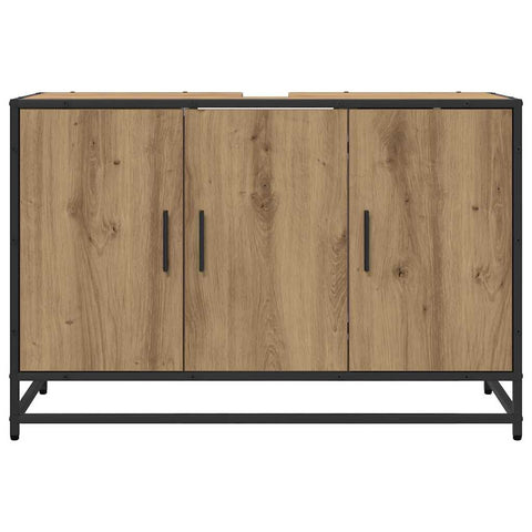 vidaXL Bathroom Sink Cabinet with Shelf Artisan oak 90 x 33 x 60 cm