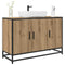 vidaXL Bathroom Sink Cabinet with Shelf Artisan oak 90 x 33 x 60 cm