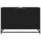 vidaXL Bathroom Sink Cabinet Black oak 90 x 33 x 60 cm Engineered wood