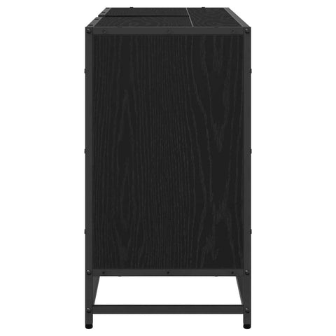 vidaXL Bathroom Sink Cabinet Black oak 90 x 33 x 60 cm Engineered wood