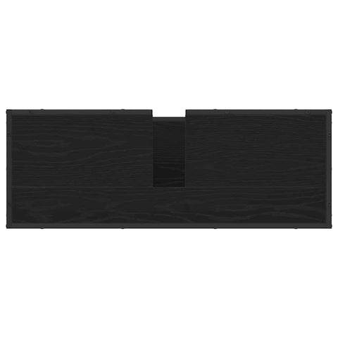 vidaXL Bathroom Sink Cabinet Black oak 90 x 33 x 60 cm Engineered wood