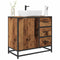 vidaXL Bathroom Sink Cabinet with Drawer Old wood 65 x 33 x 60 cm