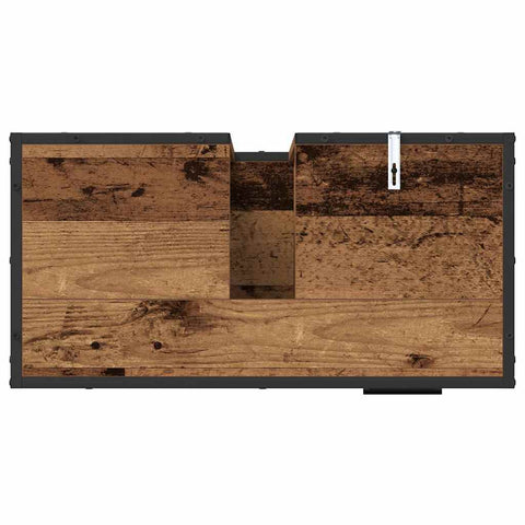 vidaXL Bathroom Sink Cabinet with Drawer Old wood 65 x 33 x 60 cm