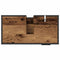 vidaXL Bathroom Sink Cabinet with Drawer Old wood 65 x 33 x 60 cm