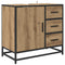 vidaXL Bathroom Sink Cabinet with Drawer Artisan oak 65 x 33 x 60 cm