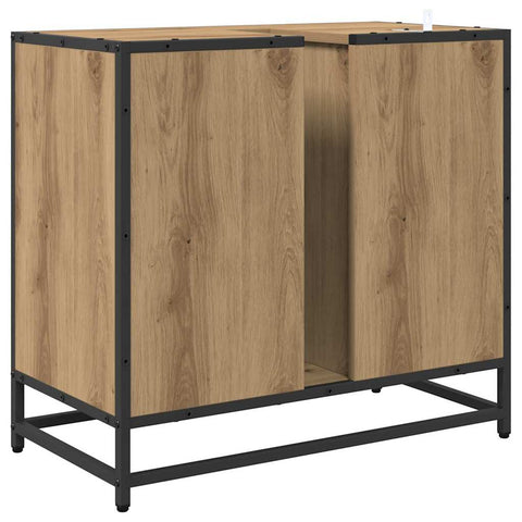 vidaXL Bathroom Sink Cabinet with Drawer Artisan oak 65 x 33 x 60 cm