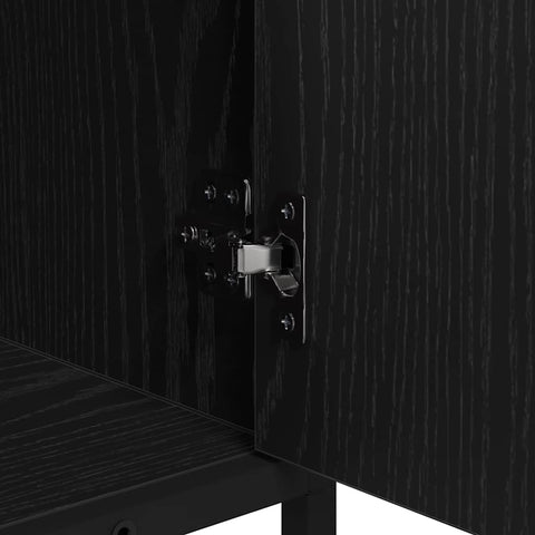 vidaXL Bathroom Sink Cabinet with Drawer Black oak 65 x 33 x 60 cm