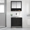 vidaXL Bathroom Sink Cabinet with Drawer Black oak 65 x 33 x 60 cm