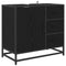 vidaXL Bathroom Sink Cabinet with Drawer Black oak 65 x 33 x 60 cm