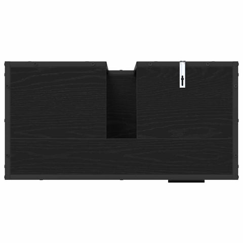 vidaXL Bathroom Sink Cabinet with Drawer Black oak 65 x 33 x 60 cm