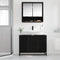 vidaXL Bathroom Sink Cabinet Black oak 80 x 33 x 60 cm Engineered wood