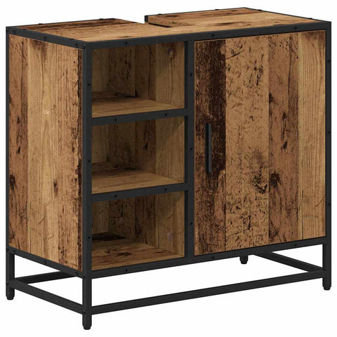 vidaXL Bathroom Sink Cabinet Old wood 65 x 33 x 60 cm Engineered wood