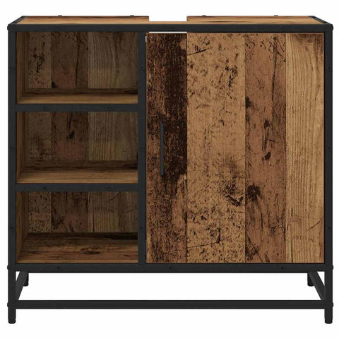 vidaXL Bathroom Sink Cabinet Old wood 65 x 33 x 60 cm Engineered wood