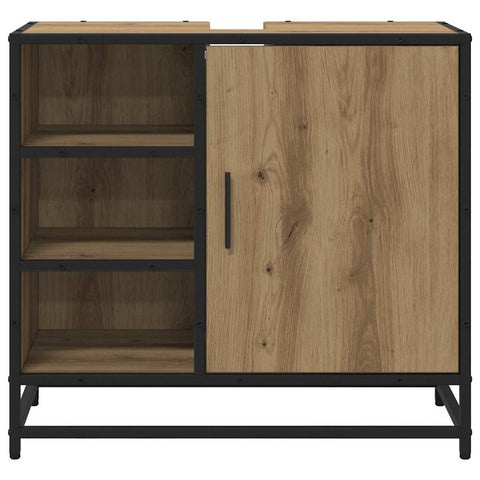 vidaXL Bathroom Sink Cabinet with Shelf Artisan oak 65 x 33 x 60 cm
