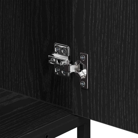 vidaXL Bathroom Sink Cabinet Black oak 65 x 33 x 60 cm Engineered wood