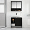 vidaXL Bathroom Sink Cabinet Black oak 65 x 33 x 60 cm Engineered wood