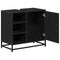 vidaXL Bathroom Sink Cabinet Black oak 65 x 33 x 60 cm Engineered wood