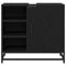 vidaXL Bathroom Sink Cabinet Black oak 65 x 33 x 60 cm Engineered wood