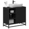 vidaXL Bathroom Sink Cabinet Black oak 65 x 33 x 60 cm Engineered wood
