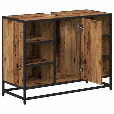 vidaXL Bathroom Sink Cabinet Old wood 80 x 33 x 60 cm Engineered wood