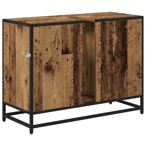 vidaXL Bathroom Sink Cabinet Old wood 80 x 33 x 60 cm Engineered wood