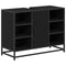 vidaXL Bathroom Sink Cabinet Black oak 80 x 33 x 60 cm Engineered wood