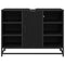 vidaXL Bathroom Sink Cabinet Black oak 80 x 33 x 60 cm Engineered wood