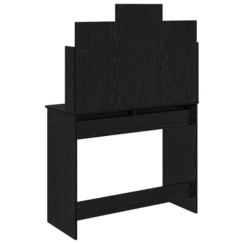 vidaXL Dressing Table Black Oak 96 x 39 x 142 cm Engineered Wood