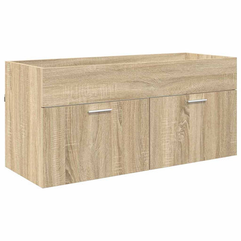 vidaXL Sink cabinet Sonoma Oak 38.5 x 100 x 46 cm Engineered Wood