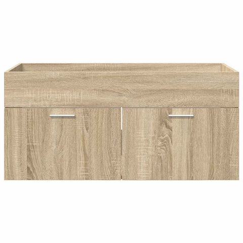 vidaXL Sink cabinet Sonoma Oak 38.5 x 100 x 46 cm Engineered Wood