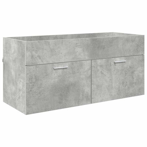 vidaXL Sink cabinet Concrete Grey 38.5 x 100 x 46 cm Engineered Wood
