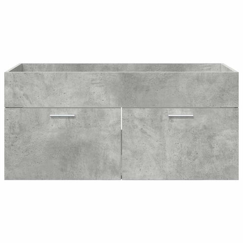 vidaXL Sink cabinet Concrete Grey 38.5 x 100 x 46 cm Engineered Wood