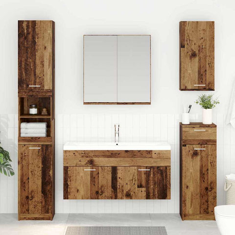 vidaXL Sink cabinet Old Wood 38.5 x 100 x 46 cm Engineered Wood