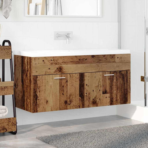 vidaXL Sink cabinet Old Wood 38.5 x 100 x 46 cm Engineered Wood