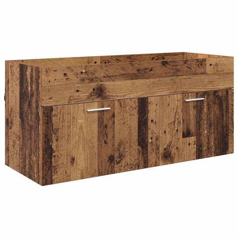 vidaXL Sink cabinet Old Wood 38.5 x 100 x 46 cm Engineered Wood