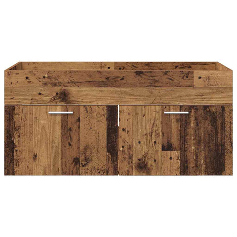 vidaXL Sink cabinet Old Wood 38.5 x 100 x 46 cm Engineered Wood