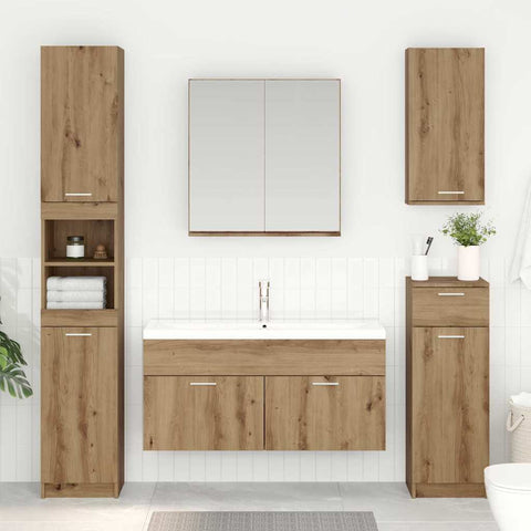 vidaXL Sink cabinet Artisan Oak 38.5 x 100 x 46 cm Engineered Wood