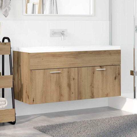 vidaXL Sink cabinet Artisan Oak 38.5 x 100 x 46 cm Engineered Wood